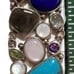 Multi Precious Gemstone & Semi-Precious Stones Solid Sterling Silver Bracelet