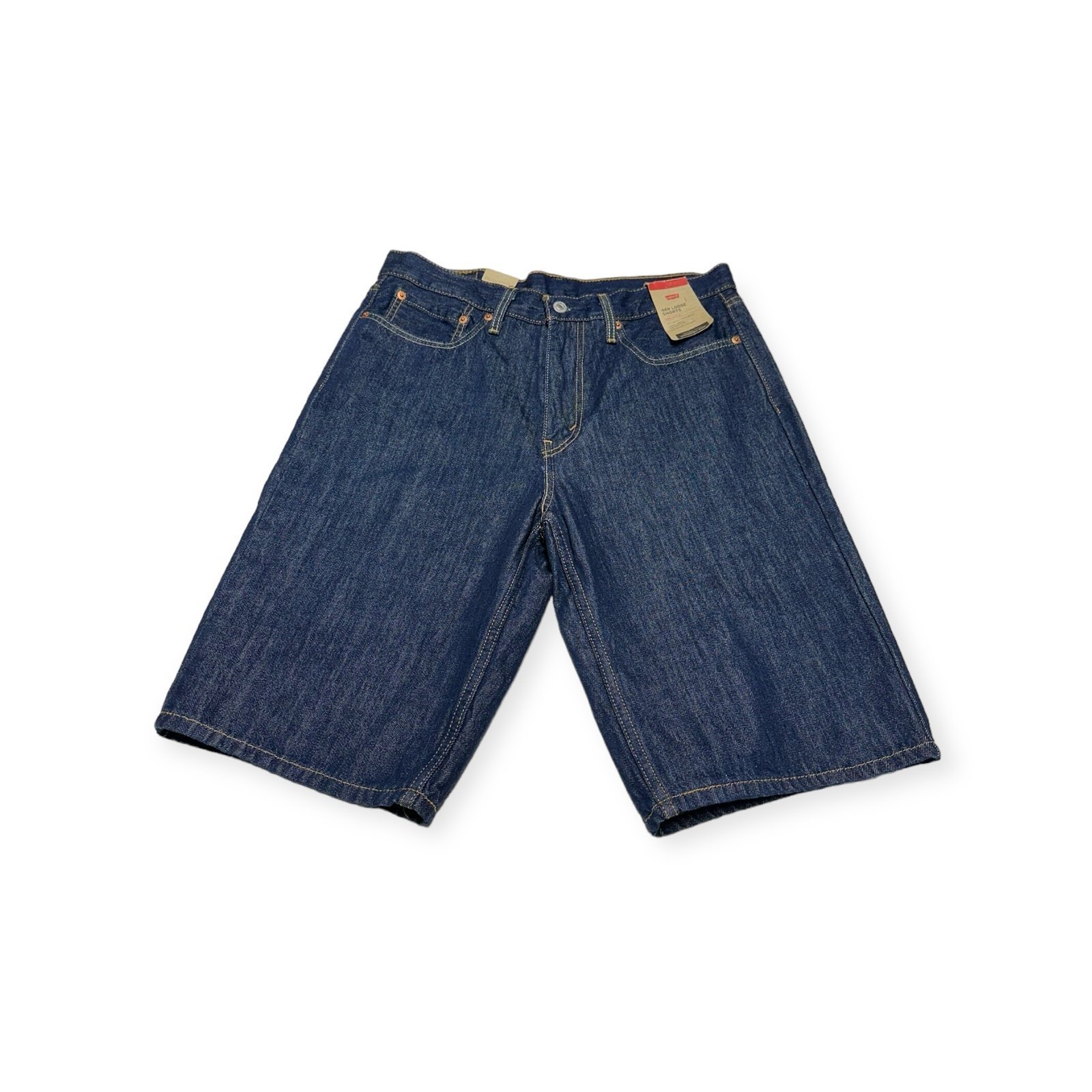NWT Men's Levi's 469 Loose Fit Shorts Dark Wash Denim Jeans Size 31 12 Inseam