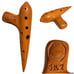 Vintage Arrigo Mignani sol 2 Ocarina Musicale Budrio Bologna Italia Ceramic