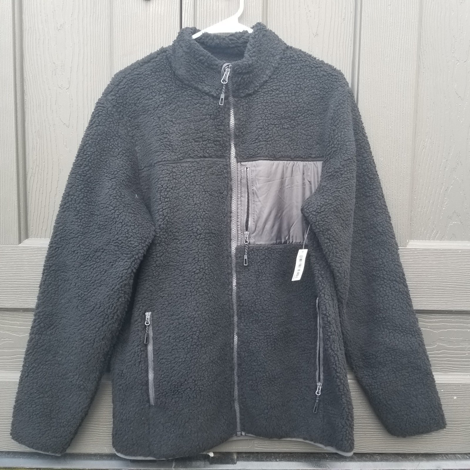 sherpa fleece jackets polyester fleece jackets Sz M