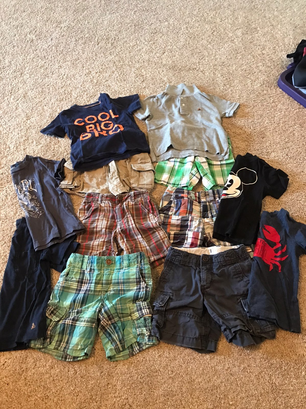 Lot of boys 3t shorts and tees