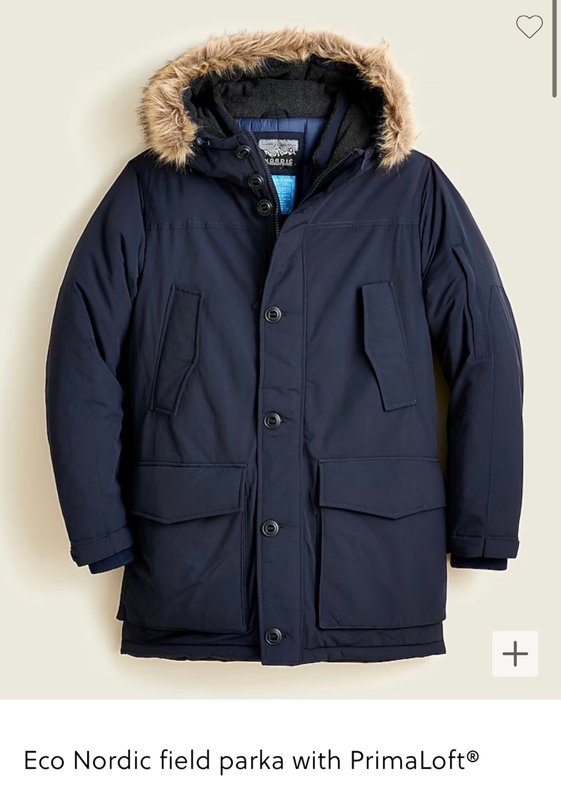 BNWT JCrew Men’s winter jacket