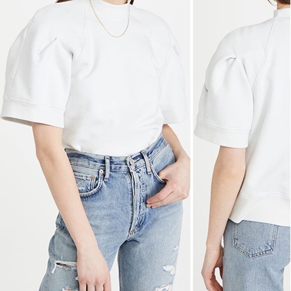 NWT AGOLDE The Round Shoulder Half Sleeve Box Sweatshirt medium