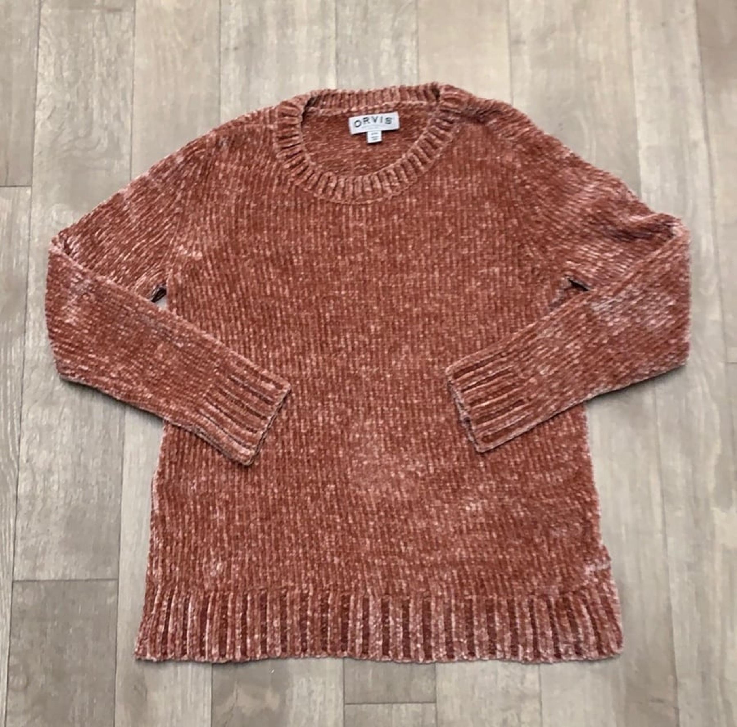 Womens Orvis Chenille Crewneck Sweater