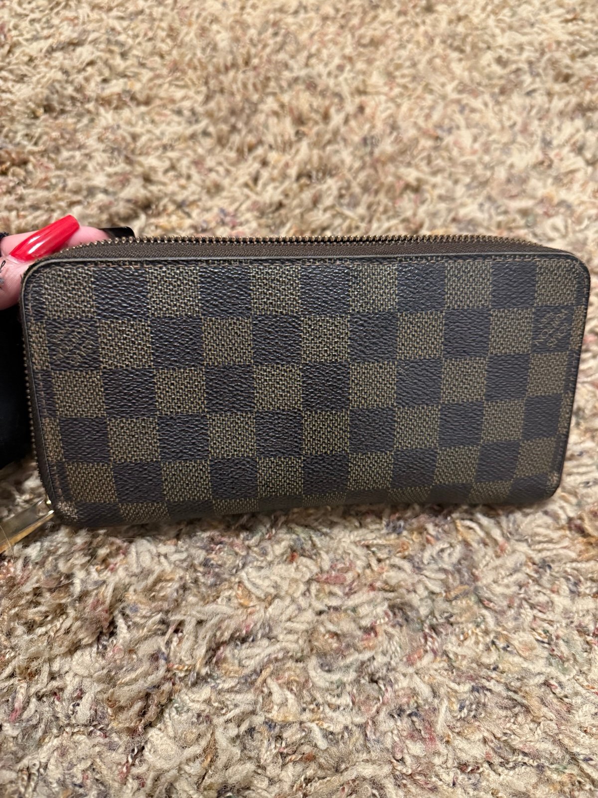 Louis Vuitton zippy damier ebene wallet #ca2009