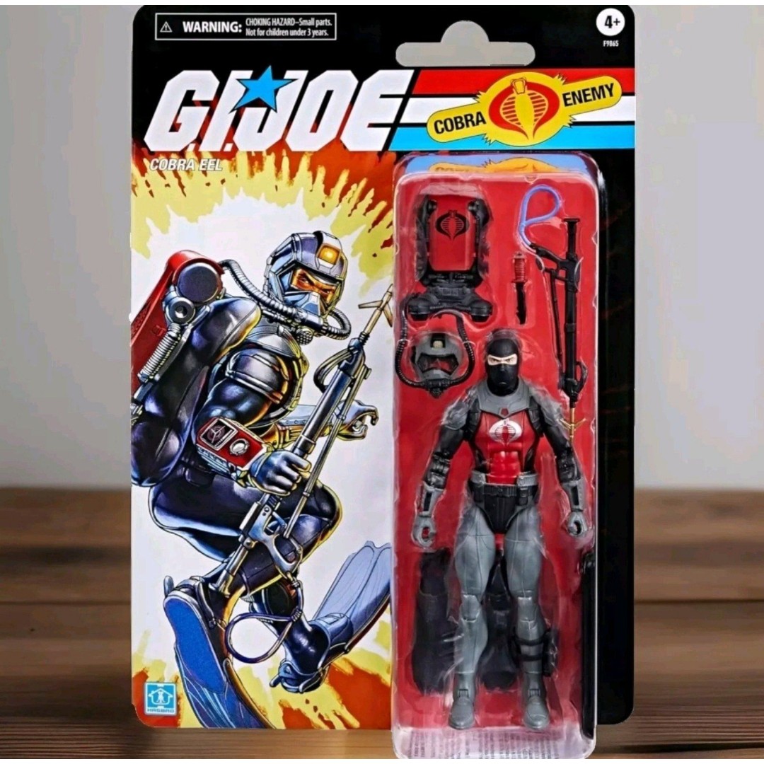 G.I. Joe Classified Retro Cardback Cobra Eel Action Figure Hasbro In Hand