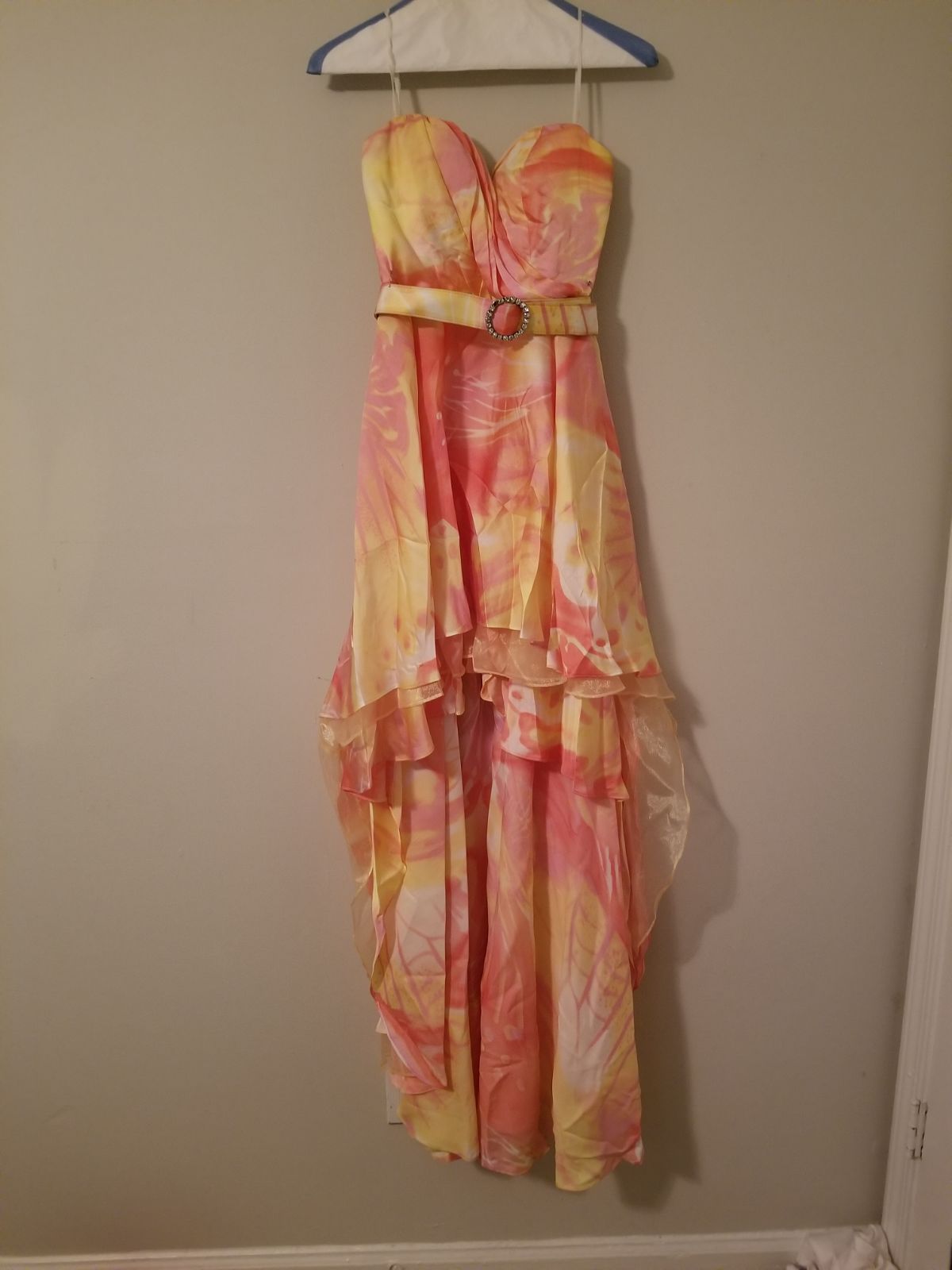 Strapless High-Low Dress