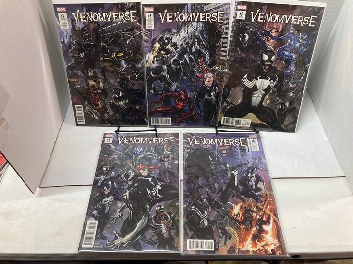 VenomverseVENOMVERSE 1 2 3 4 5 (2017) CLAYTON CRAIN CONNECTING VARIANT CVR FULL