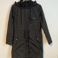O’Neill hooded lightweight parka long rain jacket size XS
