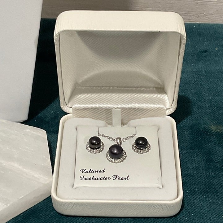 Khole's Sterling Silver Dyed Cultured Freshwater Crystal Pearl Set (Retired)