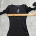 Abercrombie Bodysuit Medium NWT Black Ribbed Henley Long Sleeve