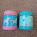 Pottery Barn kids insulated lunch cups
