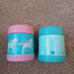 Pottery Barn kids insulated lunch cups
