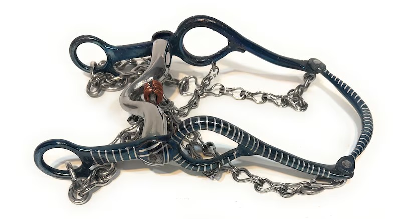 5 1/2 Mexican Charro Blue Horse Bit. Freno Mexicano. Horse Tack