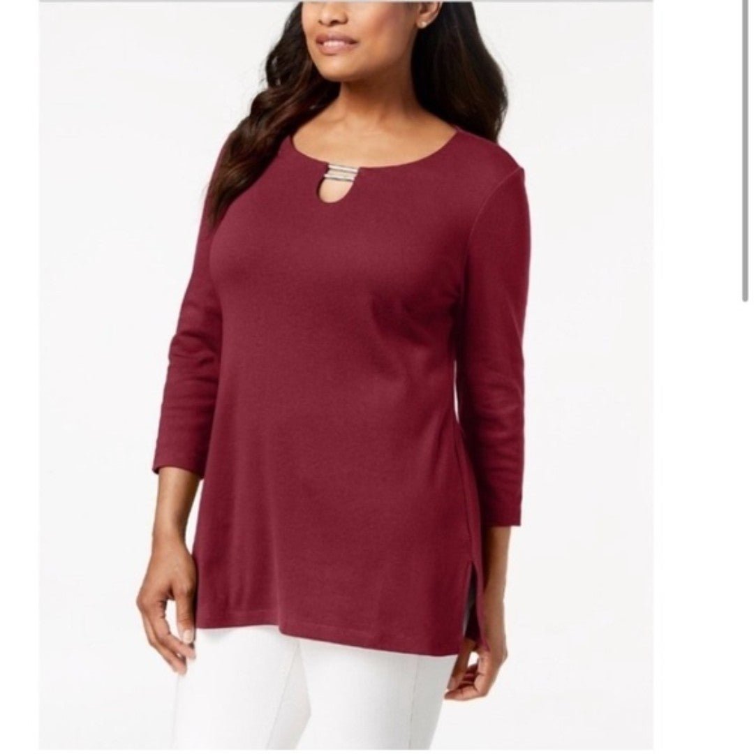 Karen scott tunic tops cheap