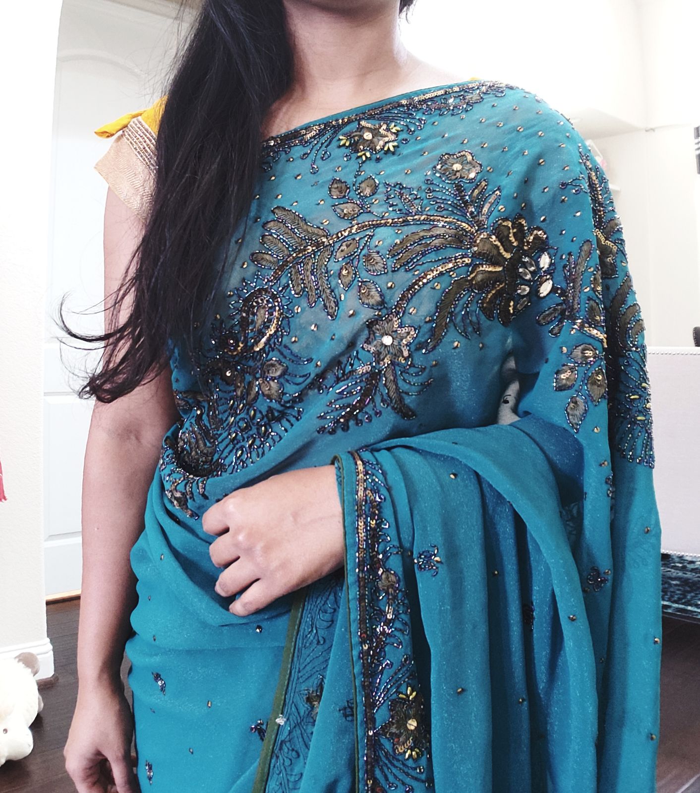 Indian Pakistani Sari Party Wear Dress