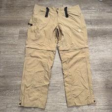 Mountain Hardwear Pants Mens 2XL Beige Convertible Belted Performance Outdoor