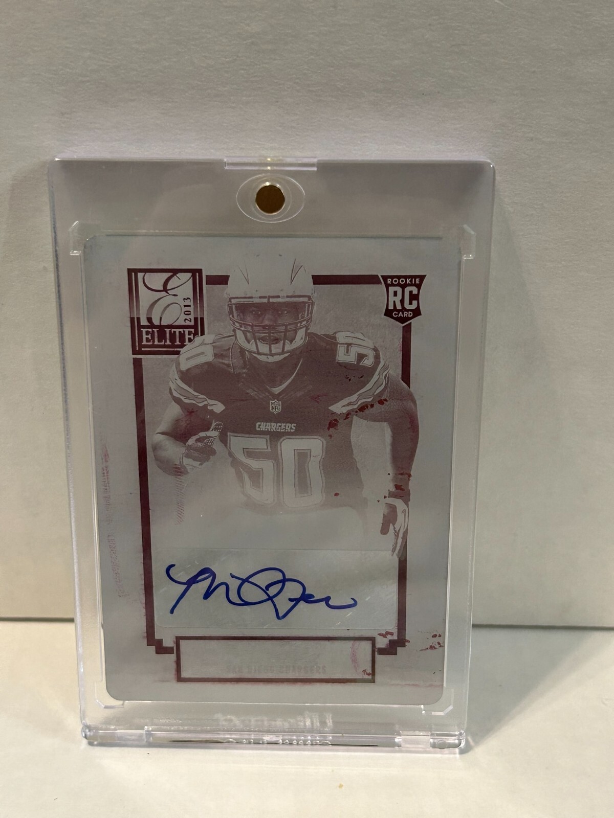 Manti Teo 2013 Panini Elite Football Rookie Auto #159 Magenta Printing Plate 1/1