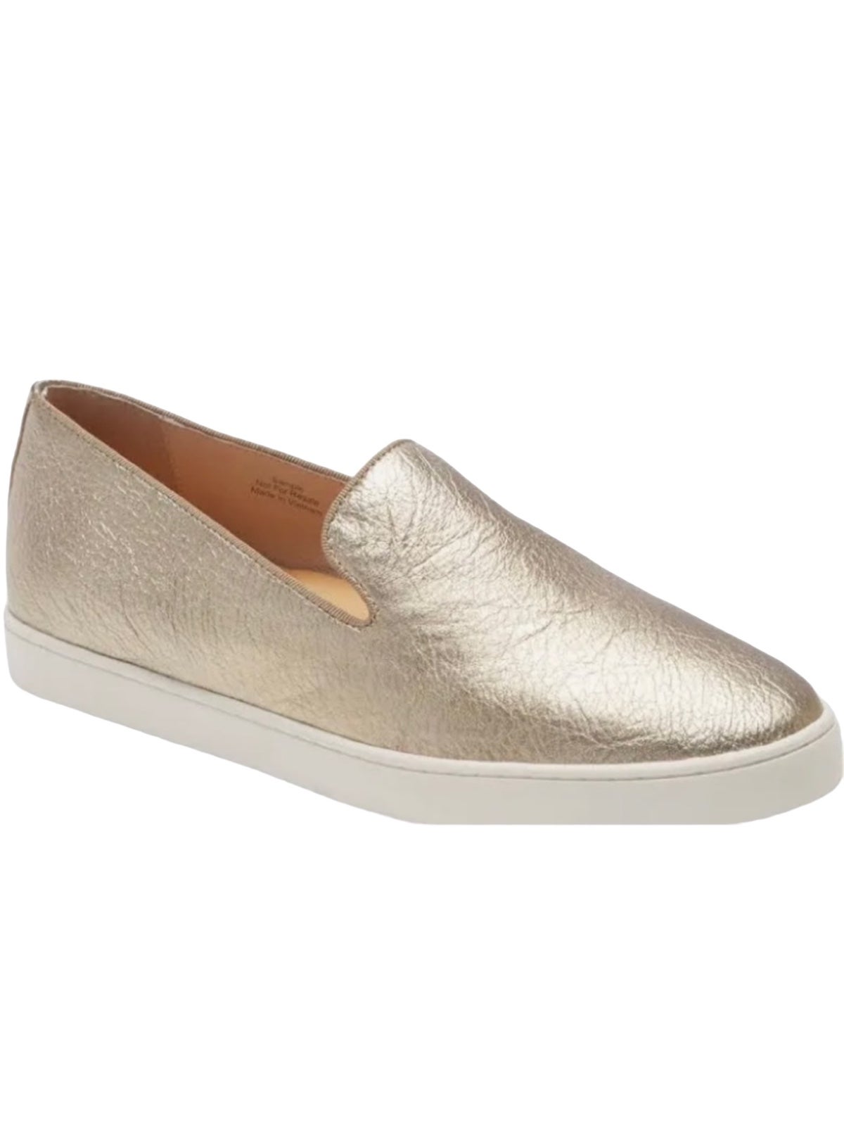 Birdies Swift Slip-On Sneaker in Gold Leather