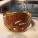 Vintage Brass Hand Painted TAURUS Zodiac Astrology Cuff Bracelet
