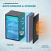 3.2 Cu.Ft Compact Mini Fridge with Freezer - Energy-Efficient, Adjustable Thermo