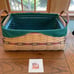 Longaberger Holiday Hostess 2002 Treasures Lg Basket Red Accent Protector liner