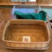 Longaberger Holiday Hostess 2002 Treasures Lg Basket Red Accent Protector liner