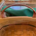 Longaberger Holiday Hostess 2002 Treasures Lg Basket Red Accent Protector liner