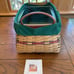Longaberger Holiday Hostess 2002 Treasures Lg Basket Red Accent Protector liner