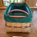 Longaberger Holiday Hostess 2002 Treasures Lg Basket Red Accent Protector liner