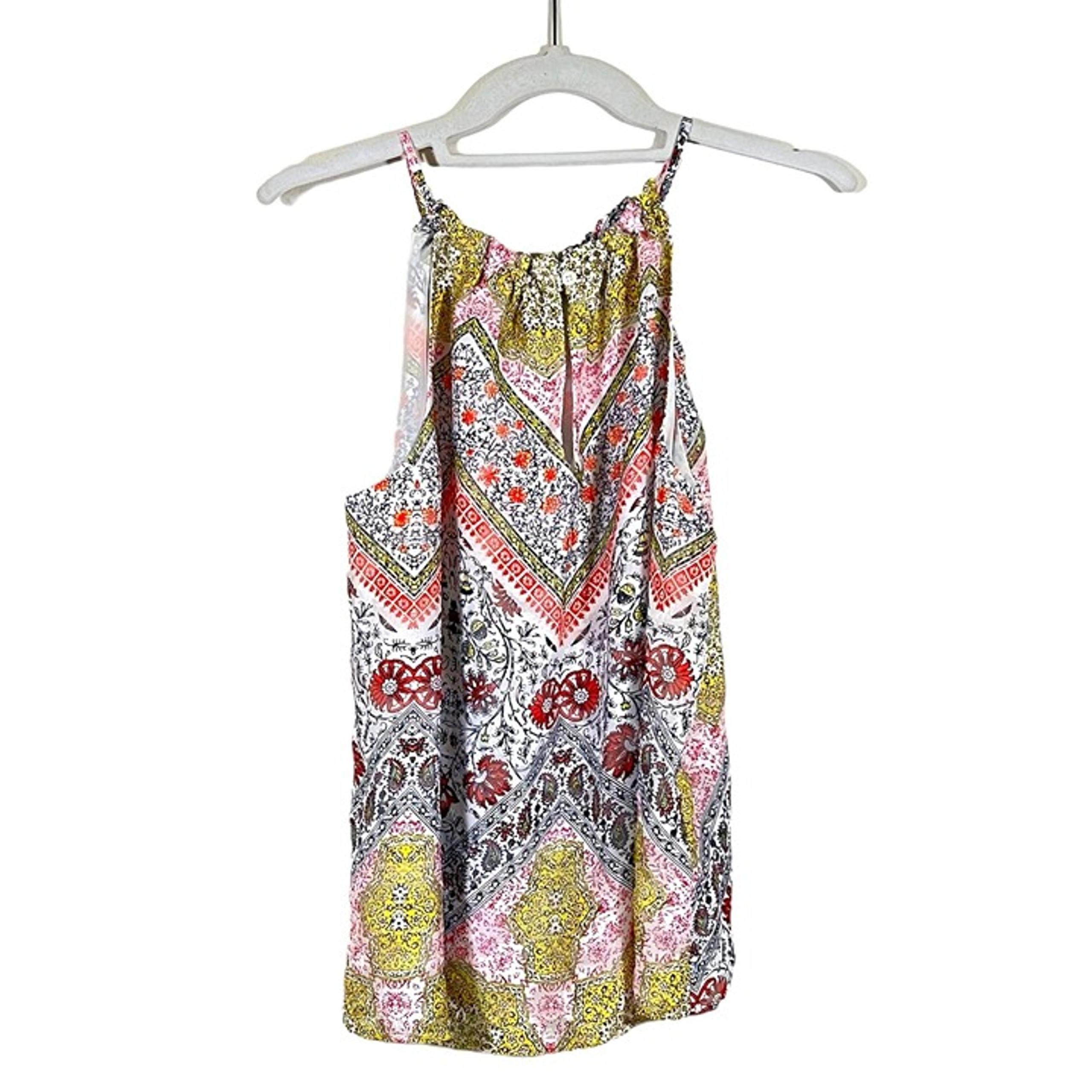 Loft - Women's Size S - Multicolor Bohemian Spagetti Strapped Sleeveless Top