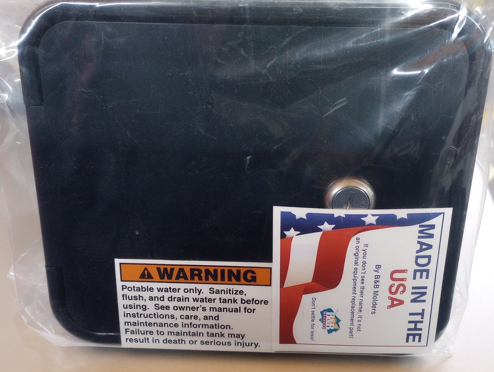 JR Products # K7113-6-A Water Hatch Black