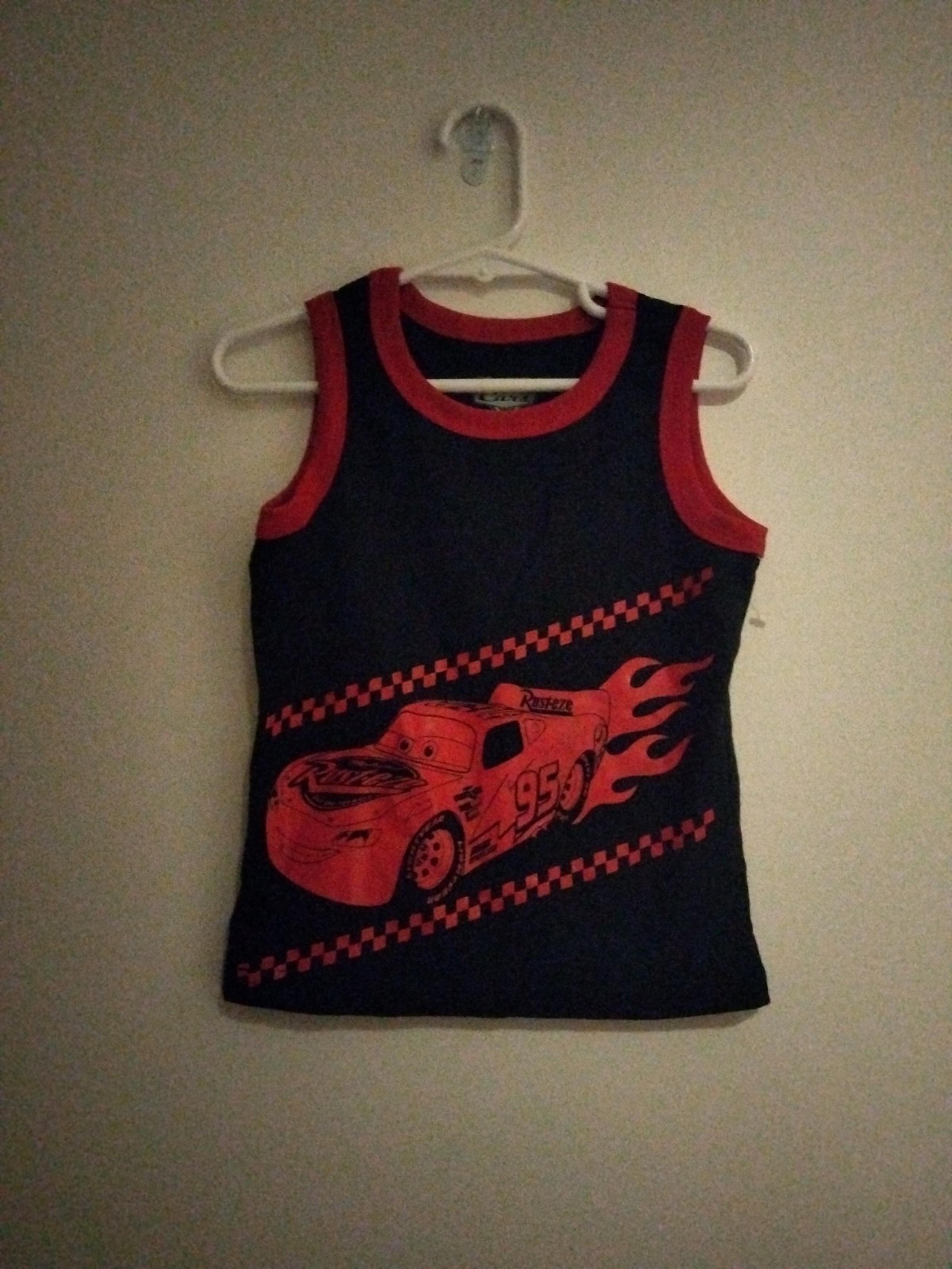 NWT Boys Disney Pixar Cars sleeveless Tank