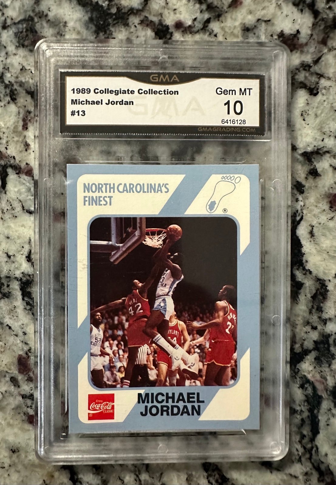 Michael Jordan - North Carolina Collegiate Collection Card #13 - PSA 10 Gem Mint