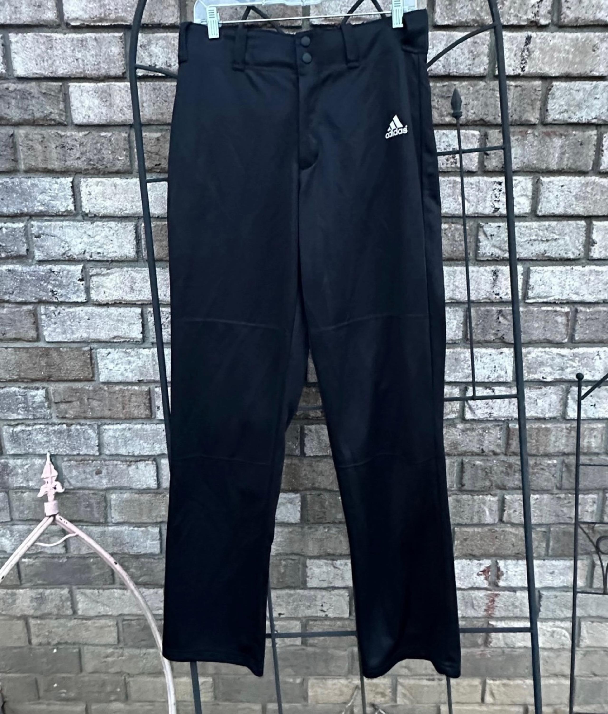 Adidas Men Black Climalite Open Bottom Baseball Pants Size Medium USA