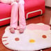 Soft Cute Cartoon Kittie Bedroom Mats Soft Children Area Rug