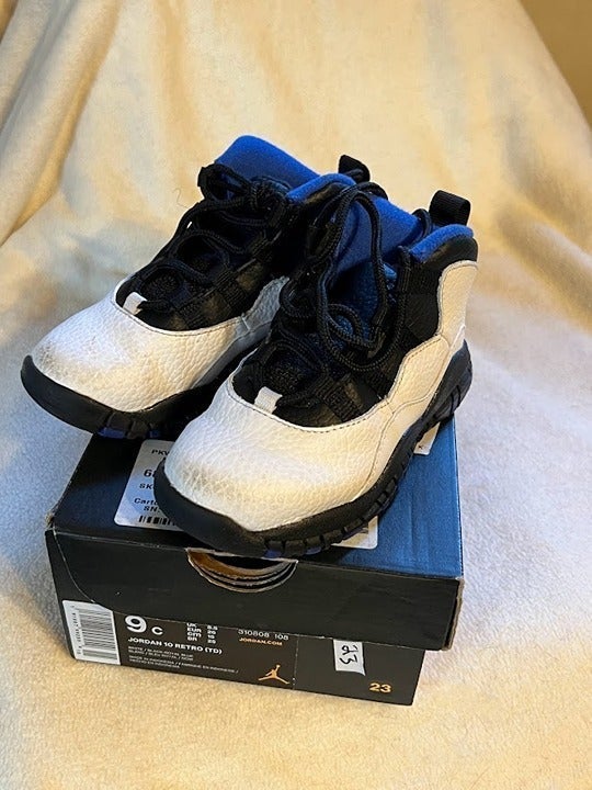 JORDAN 10 Retro (TD) Size 9C for toddlers
