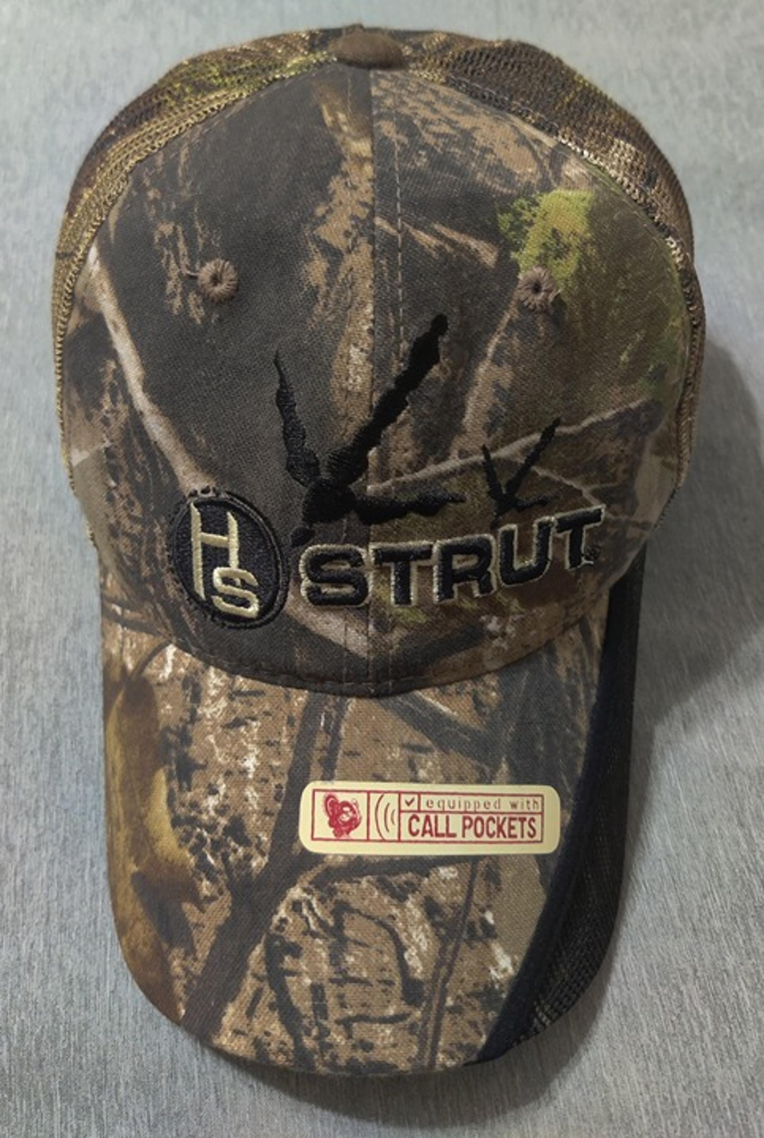 Signature Hunter’s Specialties Strut Camo Hat with Call Pocket, Velcro Strap