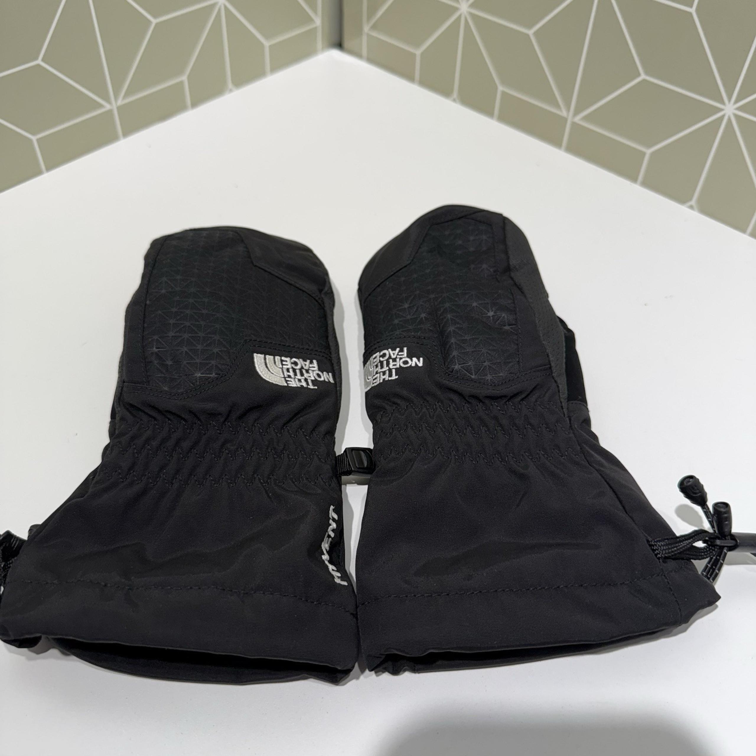 The North Face Gloves Youth Black Size M Mittens Junior Gore-Tex Kids Snow Ski