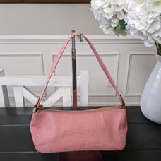 Kate Spade Pink Embossed Leather Small Shoulder Bag