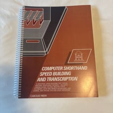 Carolee Freer Computer Shorthand Speed Building & Transcription book