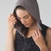Lululemon 4 Go The Distance Vest Butterfly Texture Mink Berry Black. Measuremen
