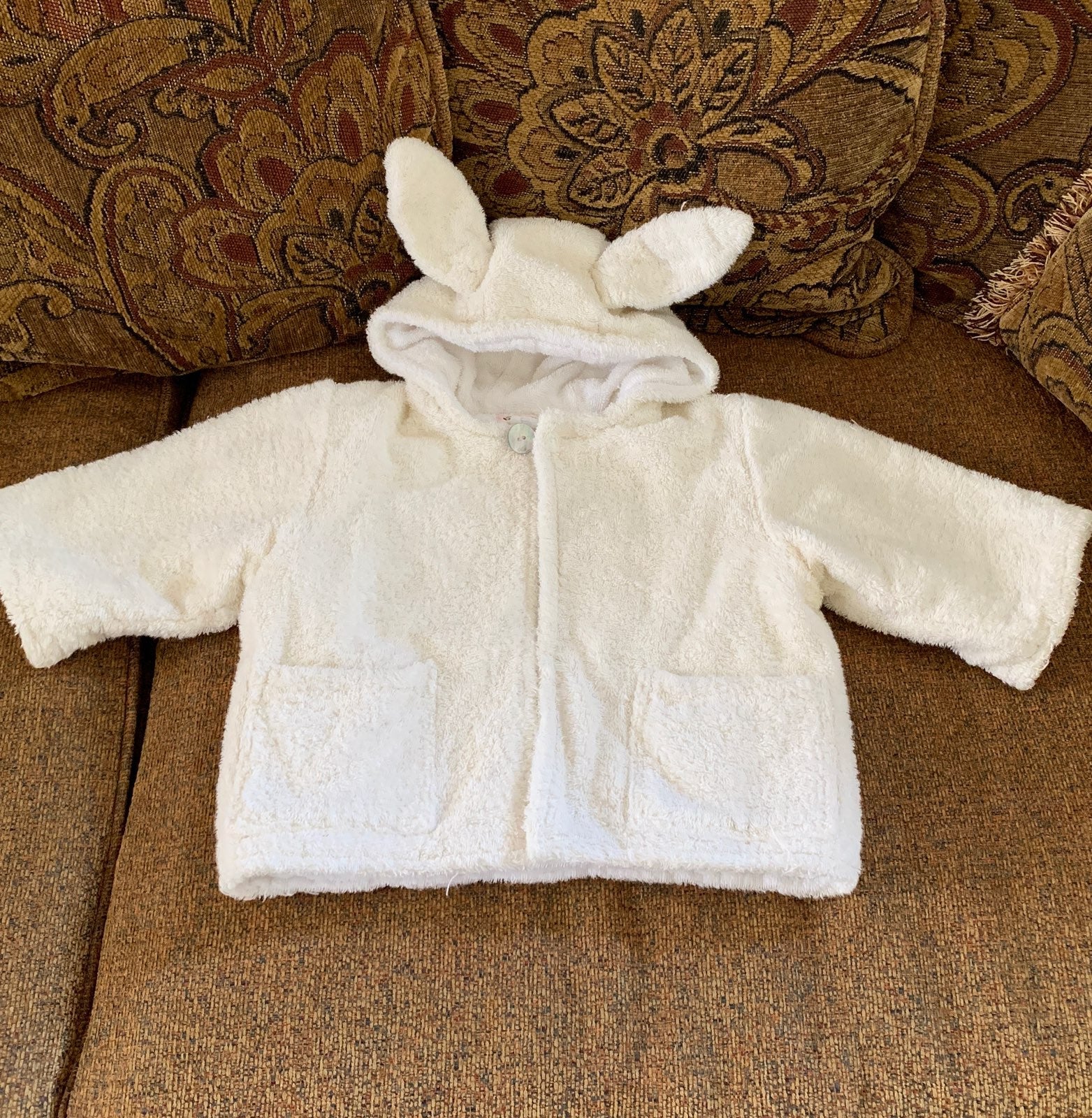BONPOINT unisex hooded baby bathrobe