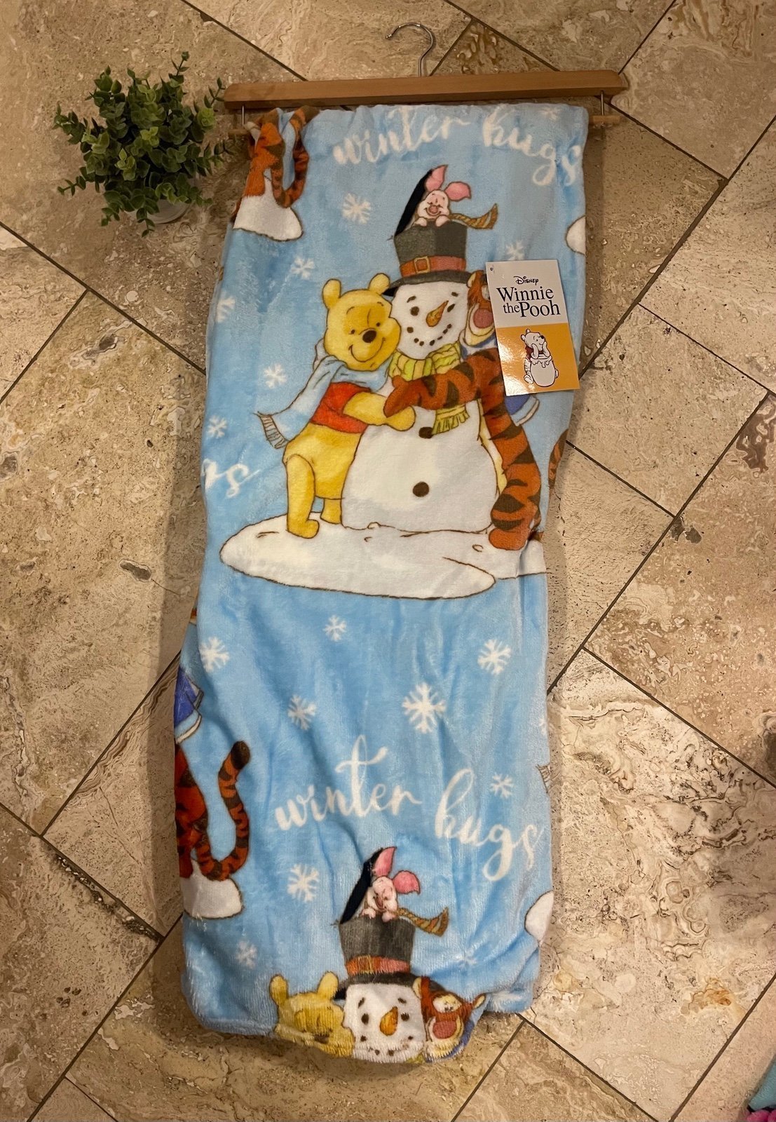 NEW! Winnie The Pooh winter Throw Blanket
