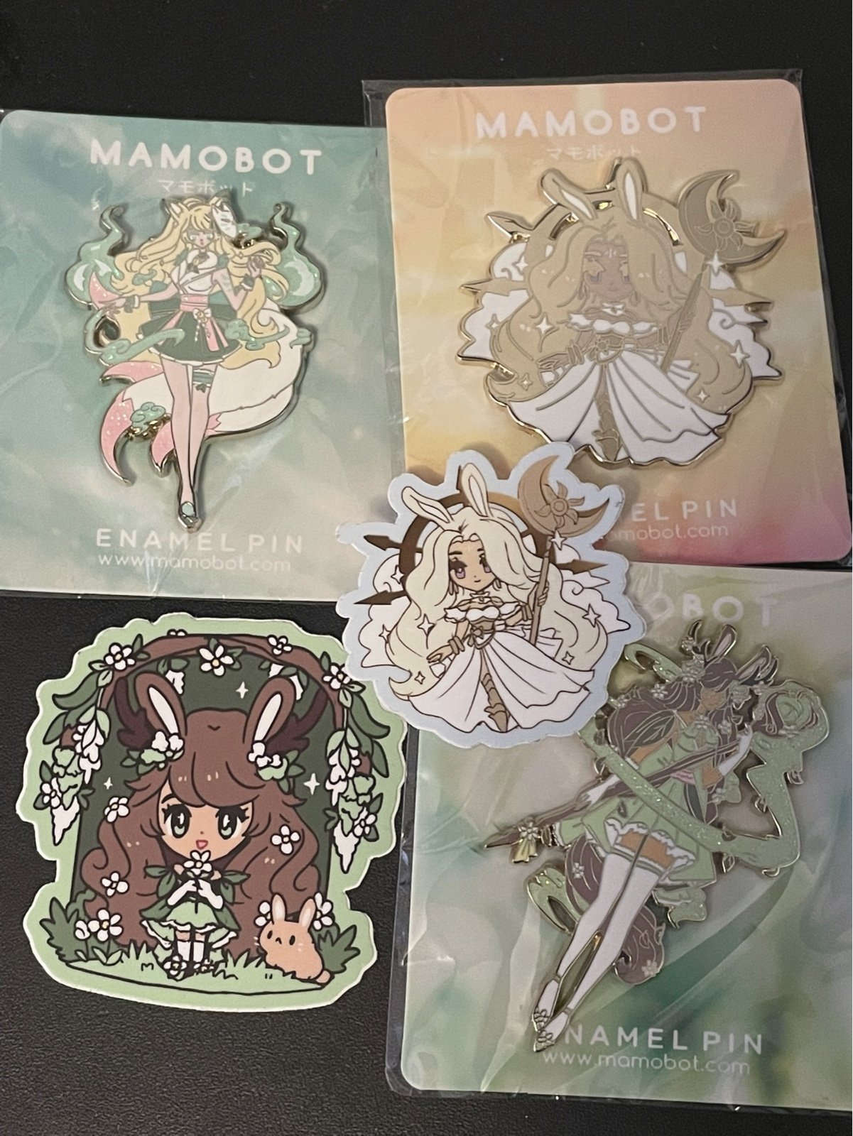 Mamobot enamel pin lot random assortment