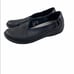 CLARKS CLOUD STEPPERS SILLIAN JETAY FLATS BLACK SIZE 7.5