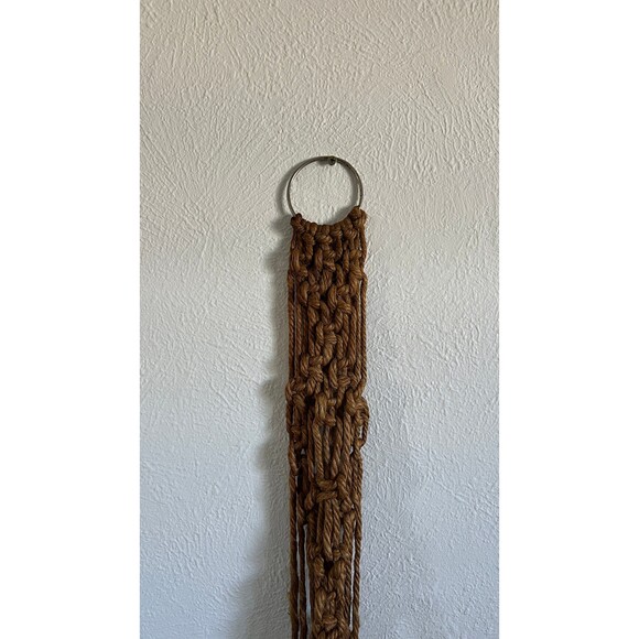 Vintage wall macrame plant shelf‎ cute bohemian home decor retro house hippie