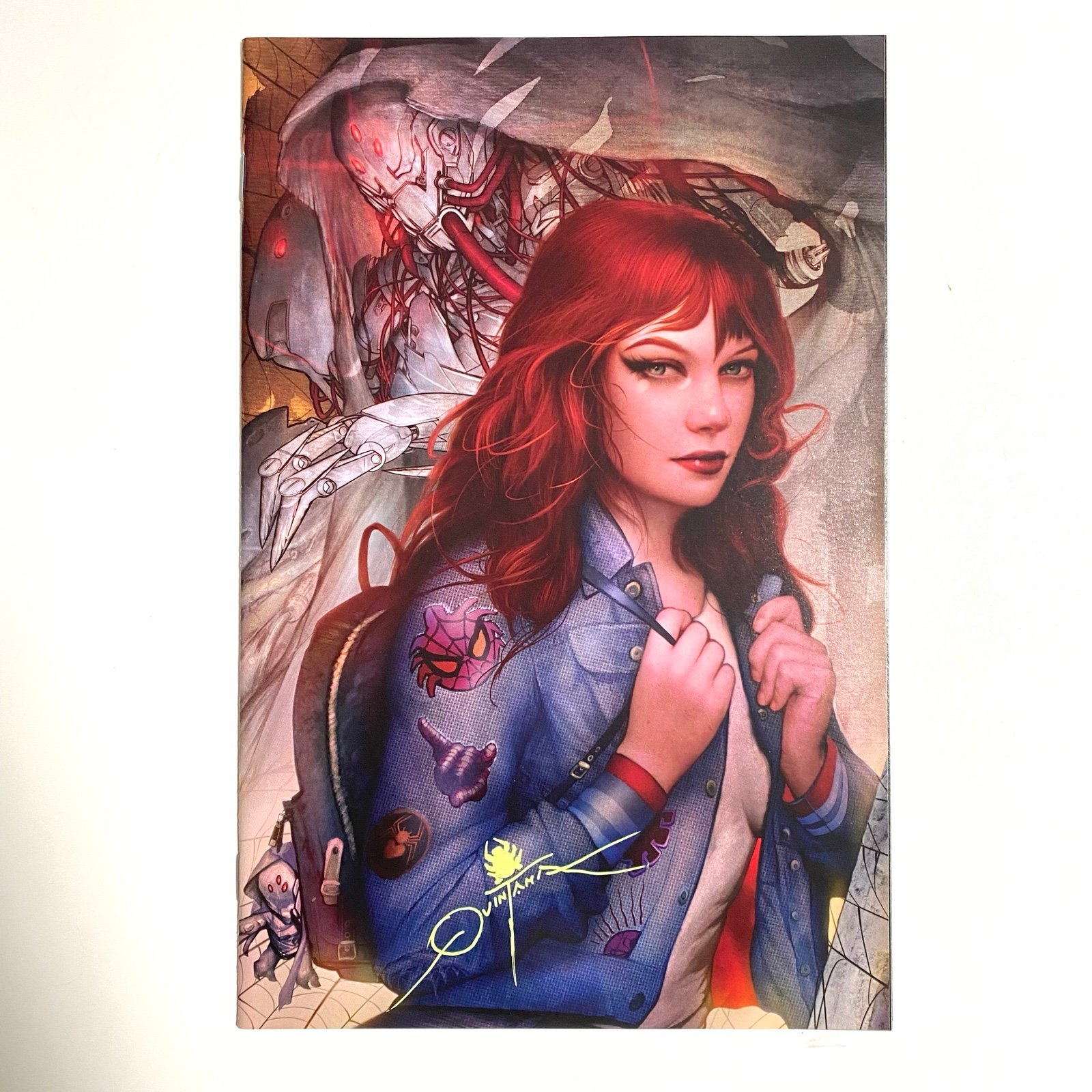 Spiderman #1 Dan Quintana Exclusive Signed + Remarqued Virgin Variant