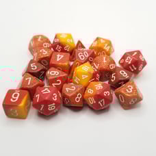 Dice Lot Role Playing D&D Dice Red Orange D20 D12 D10 D6 D4 Dungeons & Dragons