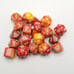 Dice Lot Role Playing D&D Dice Red Orange D20 D12 D10 D6 D4 Dungeons & Dragons